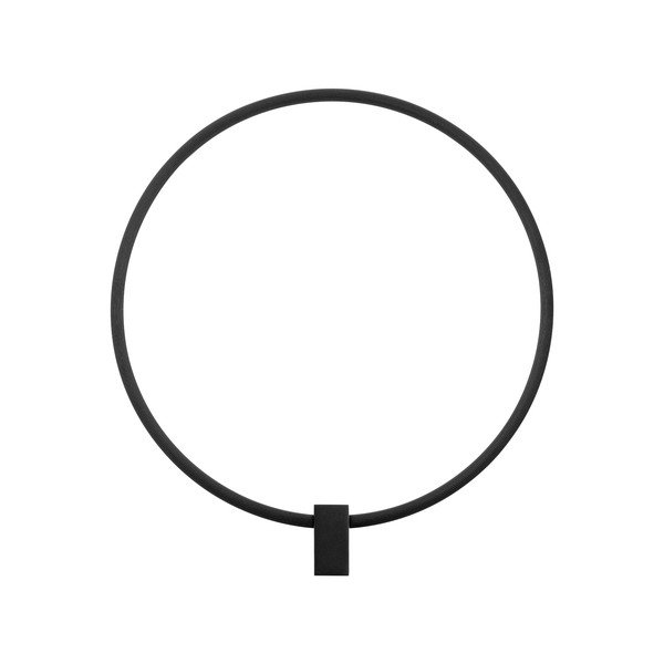 Lampada da parete LED nera opaca in alluminio con intensità regolabile Cercio – Nova Luce