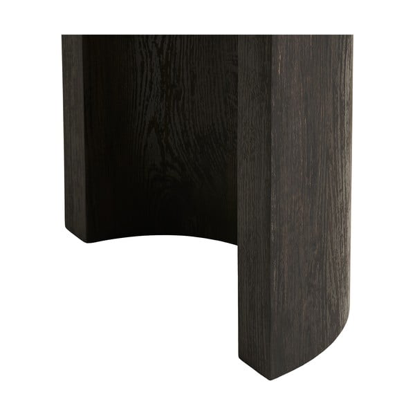 Tavolo consolle marrone scuro con effetto rovere 38x114 cm Bibione – House Nordic-image-3