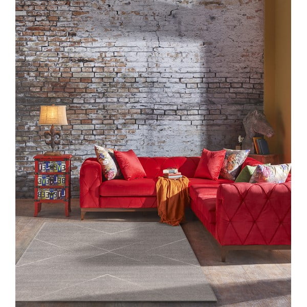 Tappeto grigio 80x160 cm Lori - FD-image-1