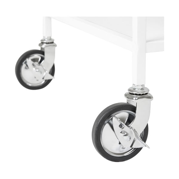 Tavolino da servizio in metallo su ruote 40x68 cm Vita – House Nordic-image-4