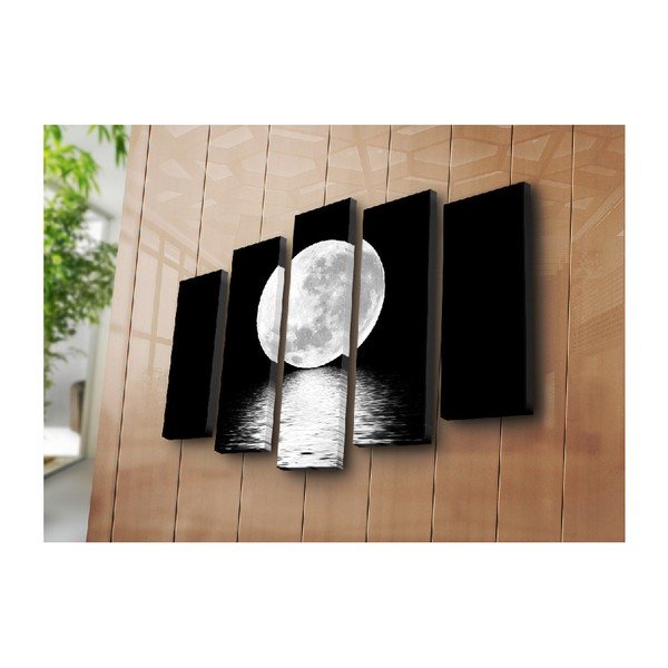 Quadro multiplo Luna bianca, 105 x 70 cm - Bonanza-image-2