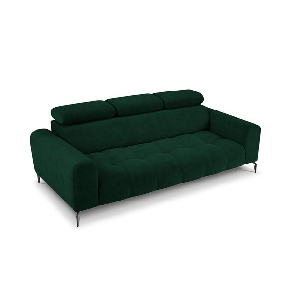 Divano in velluto verde scuro 234 cm Nico - Milo Casa-image-3