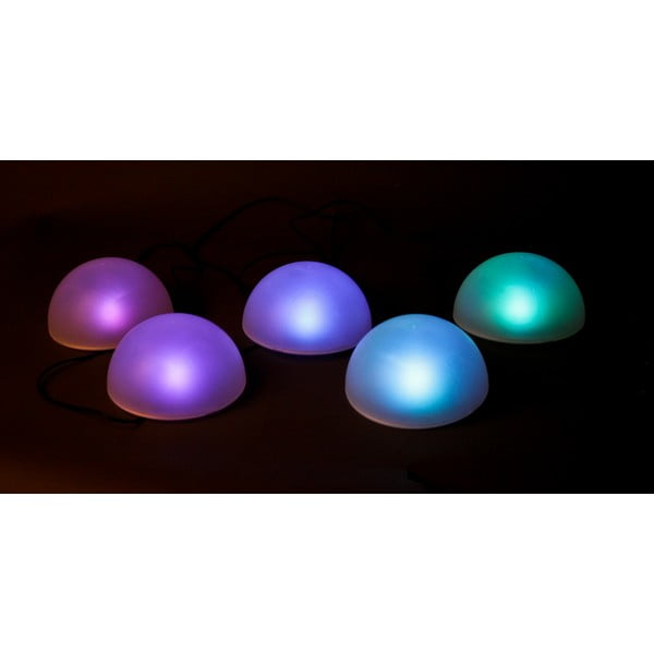 Set di 5 lampade solari a LED per esterni ø 15 cm - Garden Pleasure-image-4