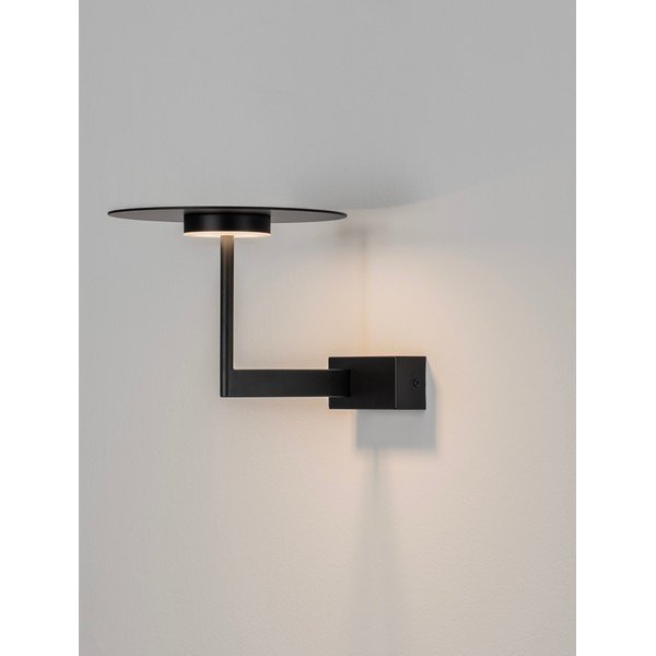 Lampada da parete LED nera opaca in alluminio Tovi – Nova Luce-image-1