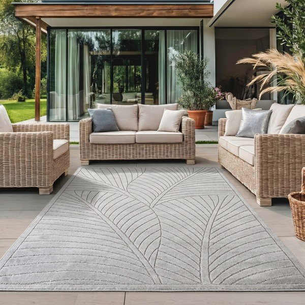 Tappeto da interno/esterno argentato 120x170 cm Nova 1203 – Ayyildiz Carpets-image-1