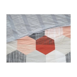 Set copripiumino e federa grigio in crêpe per letto singolo 140x200 cm Honey Comb – B.E.S.