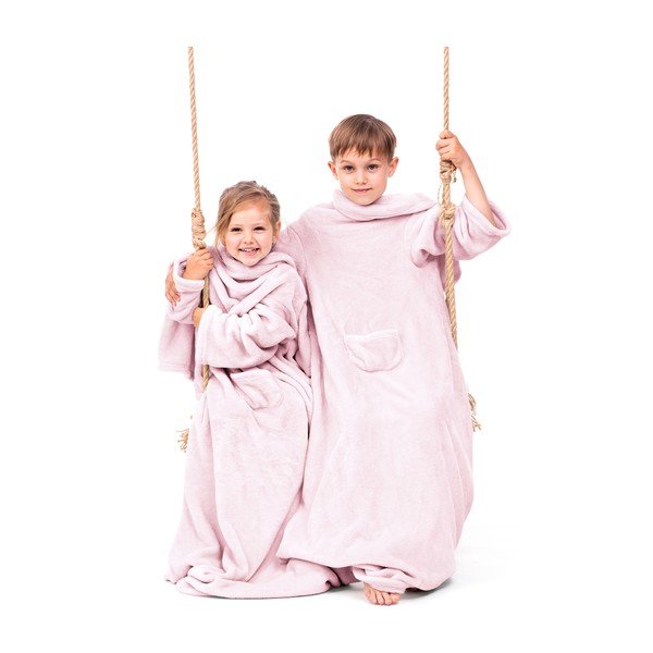 Coperta TV rosa con maniche Lazykids Lazy Kids - DecoKing