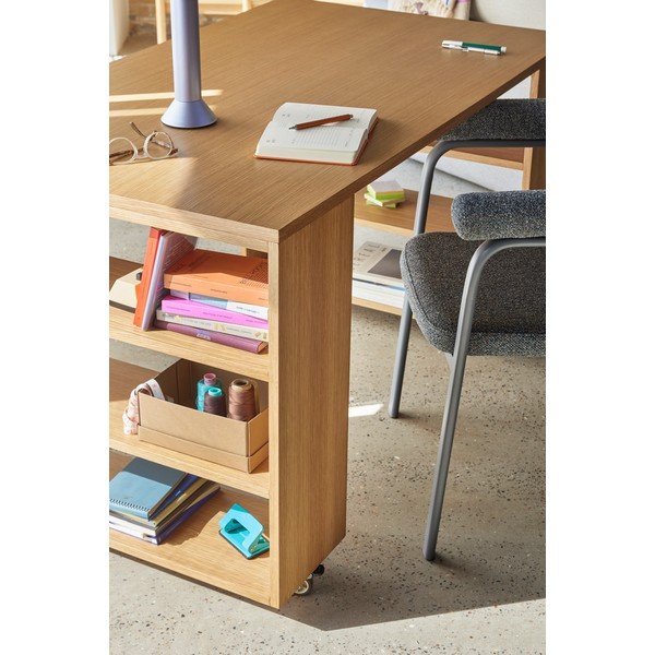Scrivania con effetto rovere 80x140 cm Utility – Hübsch-image-4