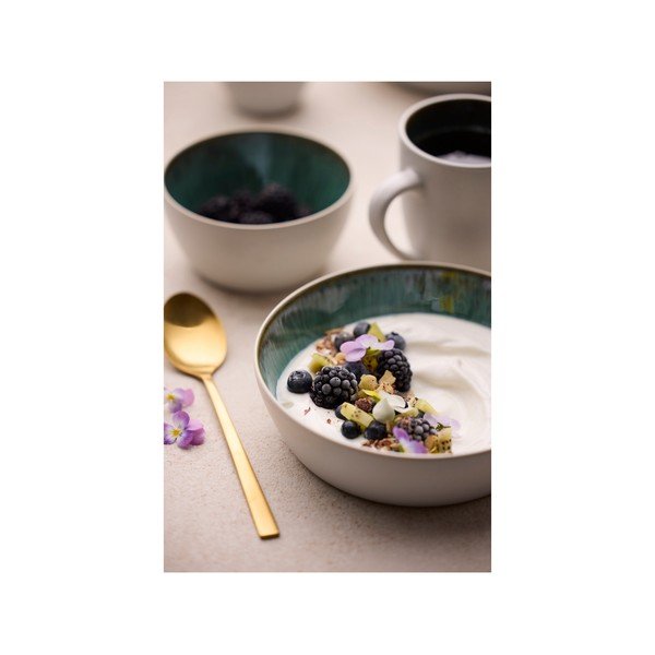 Tazza bianca/verde in ceramica 300 ml Gastro White/Green – Bitz-image-4