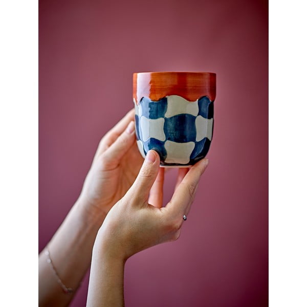 Tazzine in set in gres 4 pz 375 ml Check – Bloomingville-image-1