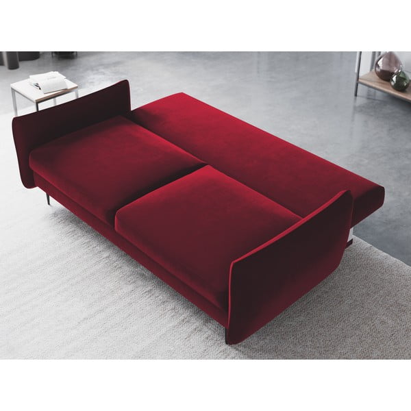 Divano letto rosso con contenitore Vermont - Cosmopolitan Design-image-3