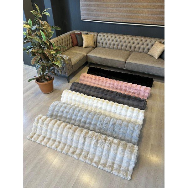 Tappeto nero lavabile 150x230 cm Bubble Black - Mila Home-image-4