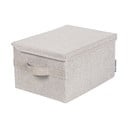 Scatola con coperchio beige in tessuto 35x26x19 cm Soft Storage – Bigso