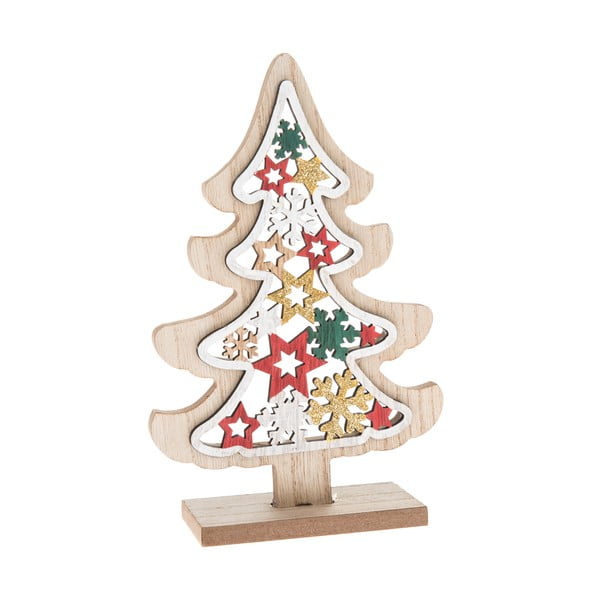 Albero di Natale in legno 19,5 cm - Dakls