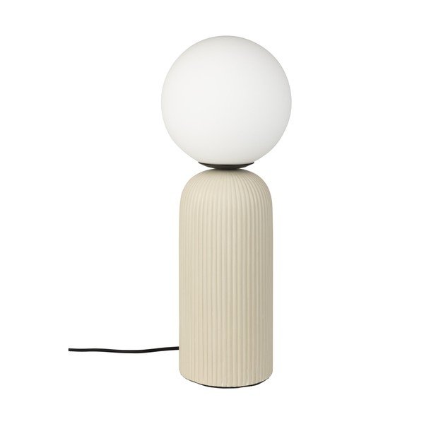Lampada da tavolo beige in ceramica con paralume in vetro (altezza totale 53 cm) Dash – Zuiver