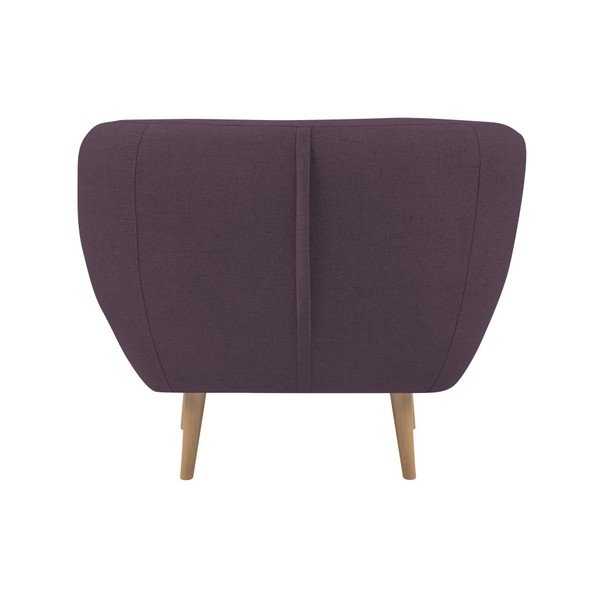 Poltrona viola con gambe leggere Sicile - Mazzini Sofas-image-3