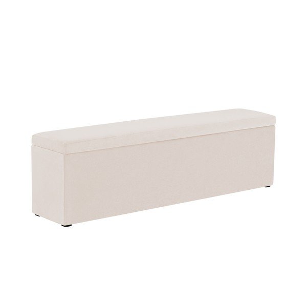 Pouf crema Ancona, 200 x 46 cm - Mazzini Sofas