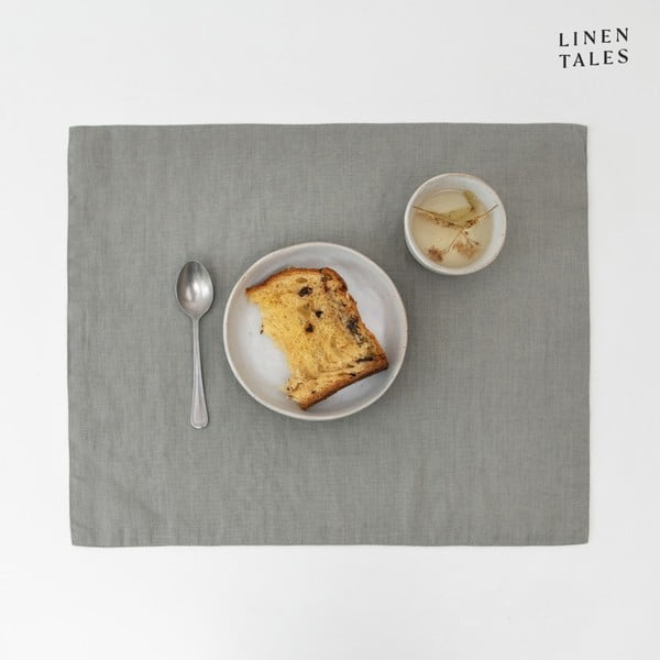 Tovaglietta di stoffa 35x45 cm Khaki - Linen Tales-image-1