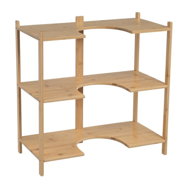 Mobile in bambù sotto il lavabo in colore naturale 60x60 cm - Casa Selección-image-1