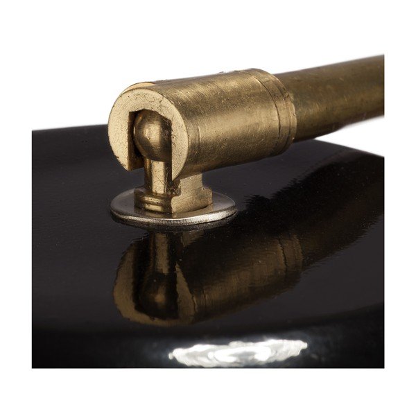 Lampada da tavolo nera lucida con paralume in metallo (altezza 56 cm) Antique - HF Living-image-3