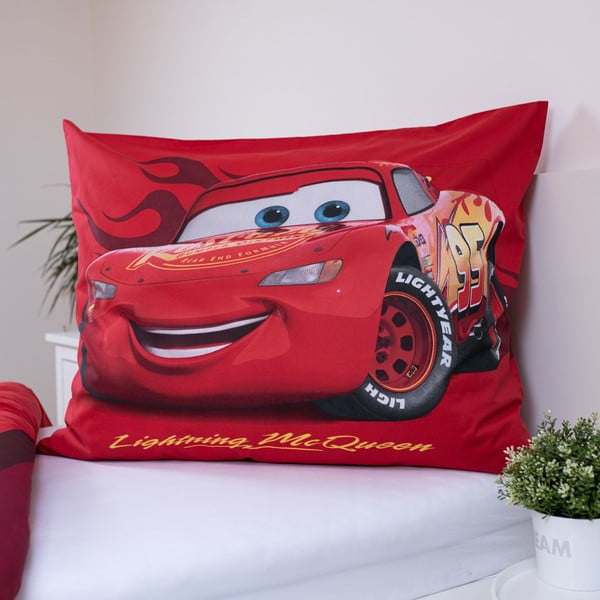 Set copripiumino e federa da bambini rosso in cotone per letto singolo 140x200 cm Cars "Legend" – Jerry Fabrics-image-3