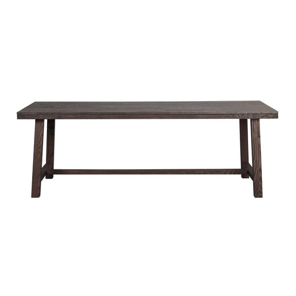 Tavolo da pranzo in rovere marrone scuro 220 x 95 cm Brooklyn - Rowico-image-4