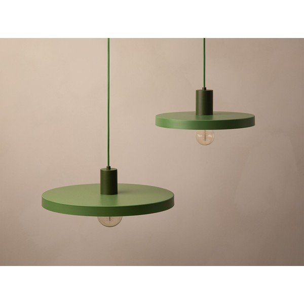Lampadario verde in metallo ø 30 cm Ori – Micadoni -image-1