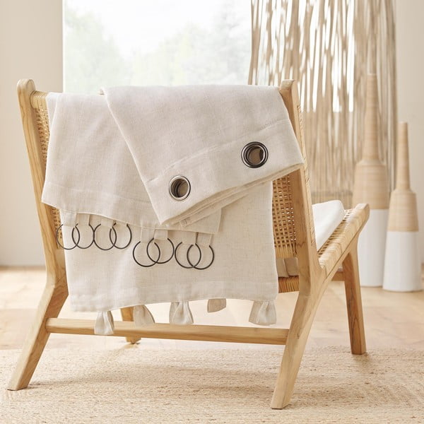 Tenda beige 140x240 cm Pauline – douceur d'intérieur-image-4
