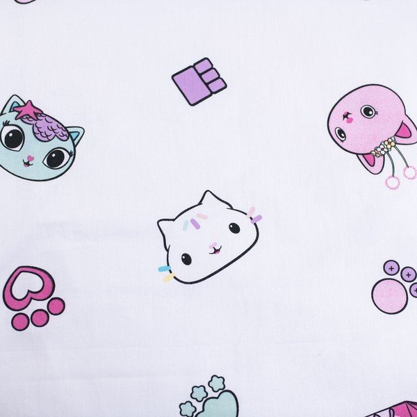 Set copripiumino e federa da bambini in cotone per culla 100x135 cm Gabby's Dollhouse "Sugar Dream" – Jerry Fabrics-image-4