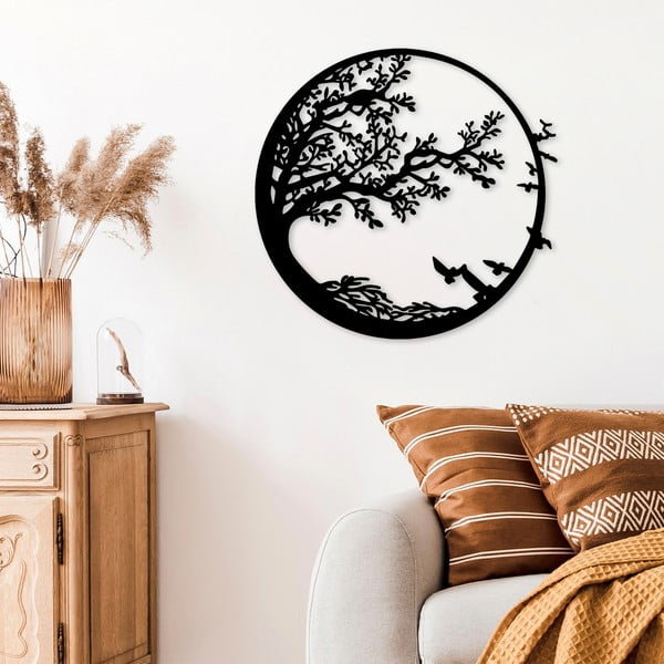 Decorazione murale in metallo 68x66 cm Tree - Wallity-image-1