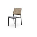Sedia da esterno grigio scuro/marrone in plastica Deco Porto – Keter