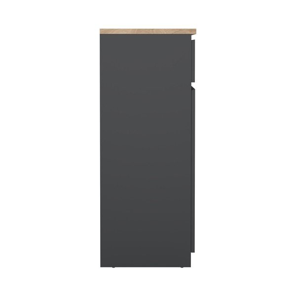 Credenza grigio scuro 80x100x40 cm Naia – Tvilum-image-4