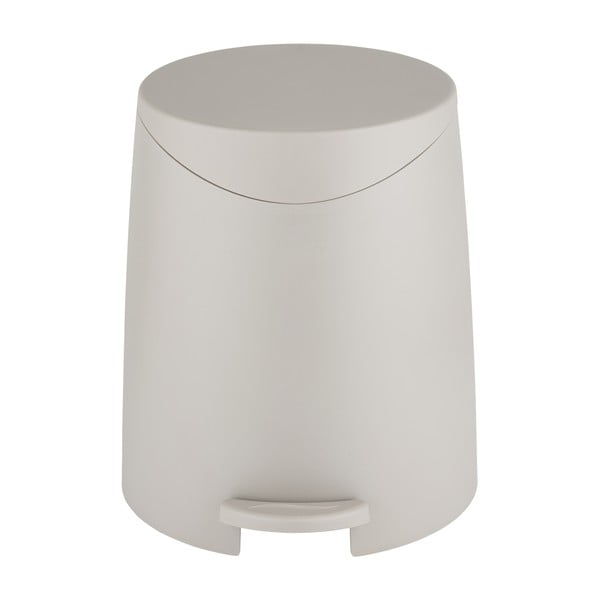 Cestino per la spazzatura grigio tortora in plastica con pedale 3 l Portes – Allstar-image-2