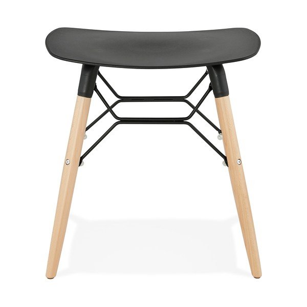 Sgabello nero Jartel - Kokoon-image-1