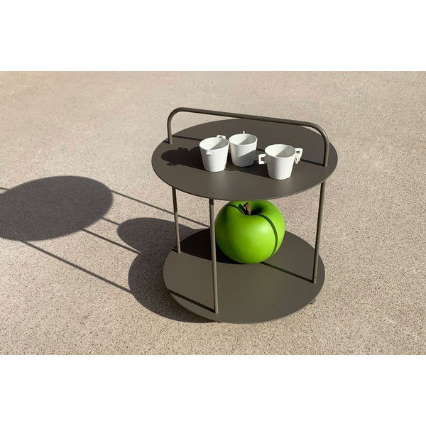 Tavolo rotondo da giardino in metallo ø 45 cm Plip - Ezeis-image-1