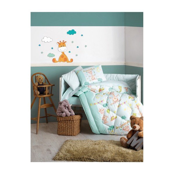 Set di biancheria da letto per bambini in cotone per letto singolo Zurafa - Mijolnir