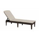 Sdraio da giardino beige in plastica/in imbottito regolabile Jaipur – Keter