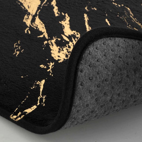 Tappetino per il bagno nero/dorato 45x45 cm Aquamarbre – douceur d'intérieur-image-2