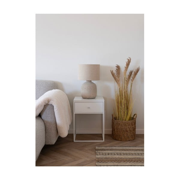 Lampada da tavolo color crema con paralume in tessuto (altezza 46,5 cm) Bilby - House Nordic-image-3