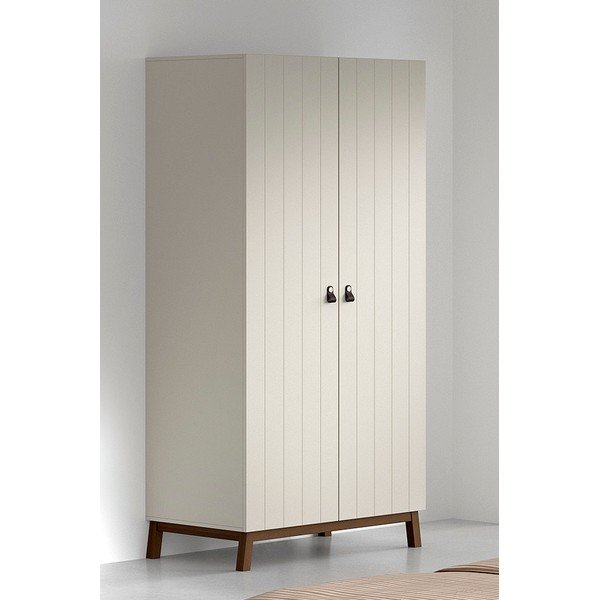 Armadio per bambini beige 99x196x58 cm Sezane – Vipack-image-1