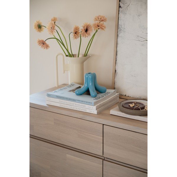 Credenza colore naturale chiaro in rovere massiccio 170x77x42 cm Cleardale – Rowico-image-2