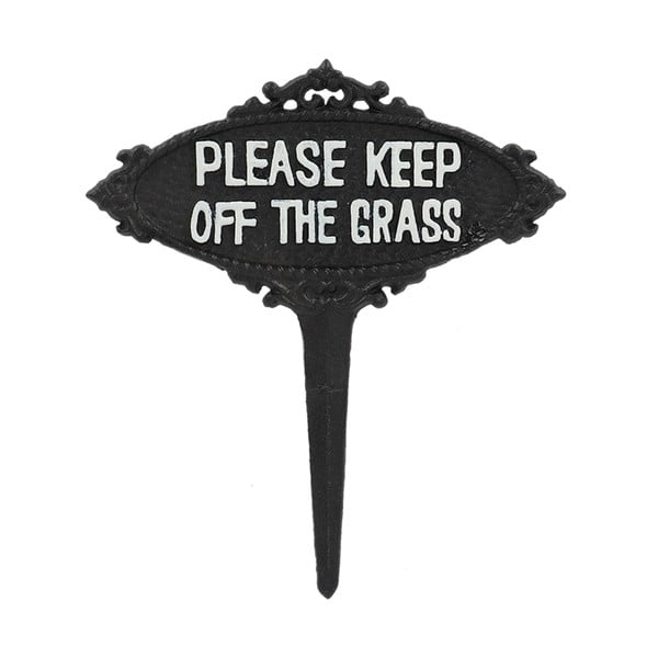 Spina da giardino in metallo Please Keep off the Grass - Esschert Design