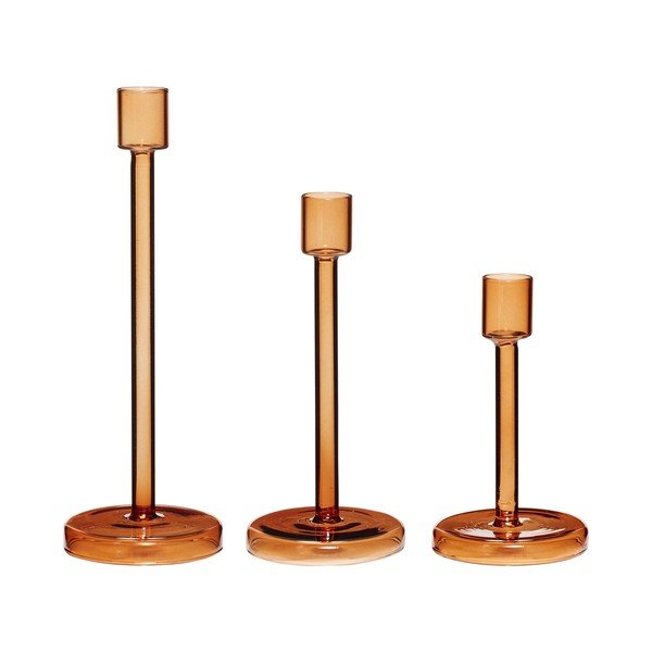 Set di 3 candelieri arancioni - Hübsch