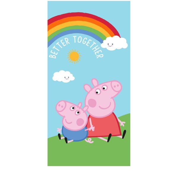 Asciugamano per bambini in cotone 70x140 cm Peppa Pig – Jerry Fabrics