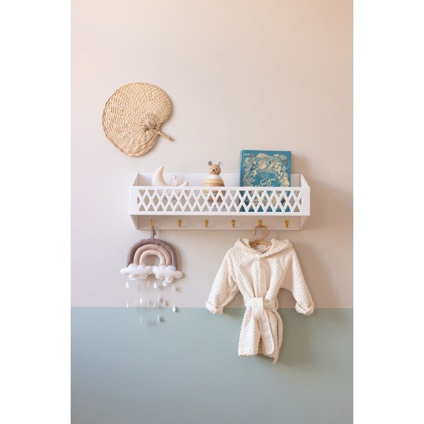 Appendiabiti per bambini bianco da parete 75x25 cm Harlequin – Cam Cam Copenhagen-image-1
