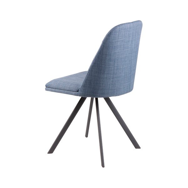 Set di 4 sedie da pranzo girevoli blu chiaro Cris - sømcasa-image-1
