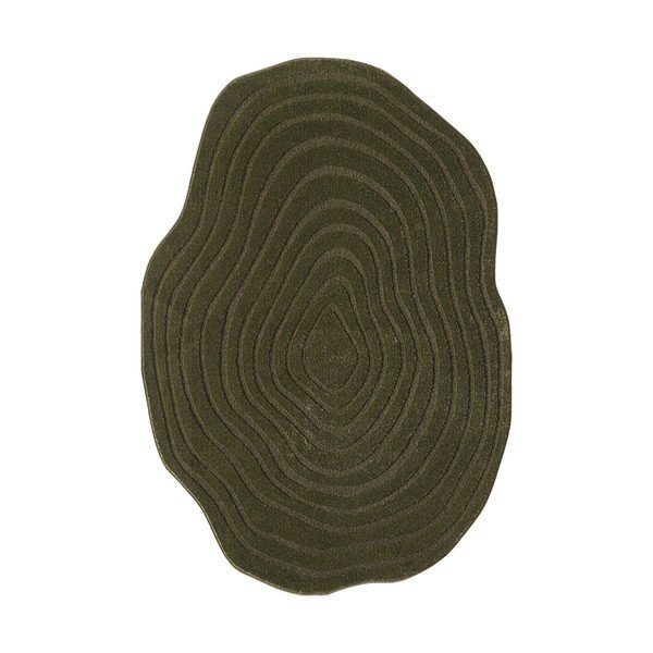 Tappeto verde scuro 160x230 cm Pebble - ESTE