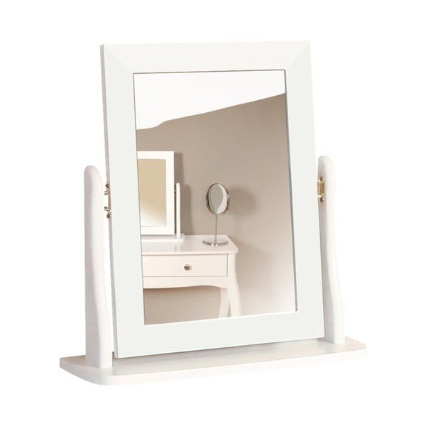Specchio cosmetico bianco per toletta Baroque - Steens