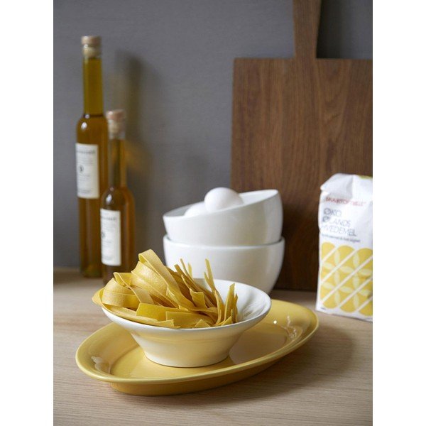 Piatto ovale giallo in gres, 28 x 18,5 cm Ursula - Kähler Design-image-2