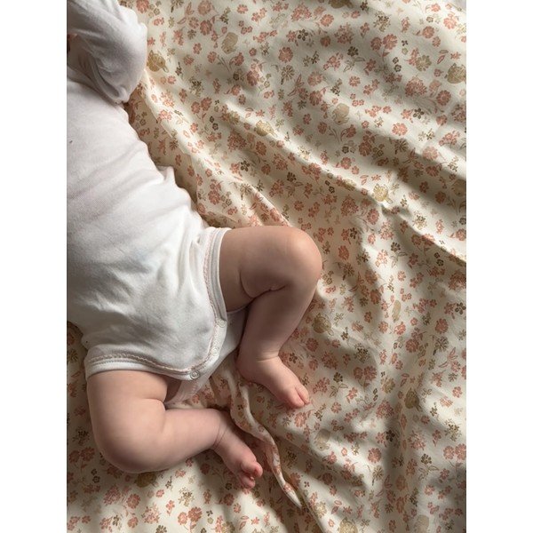 Set copripiumino e federa da bambini beige in cotone organico per culla 70x100 cm Augusta – Cam Cam Copenhagen-image-4